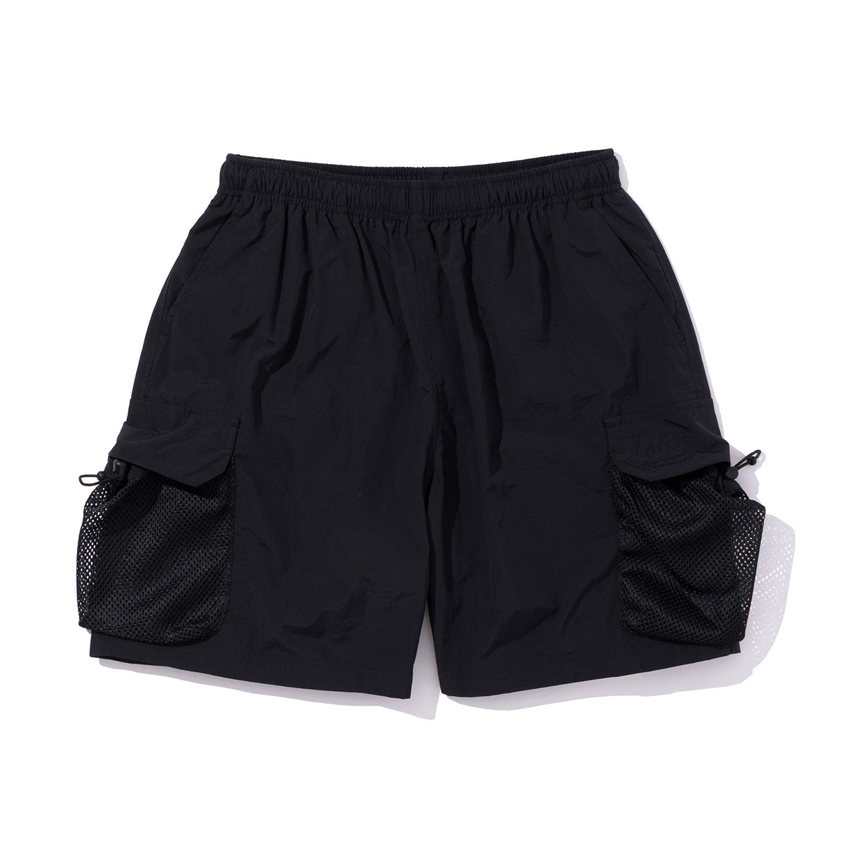 SHIRRING NYLON PARACHUTE SHORTS