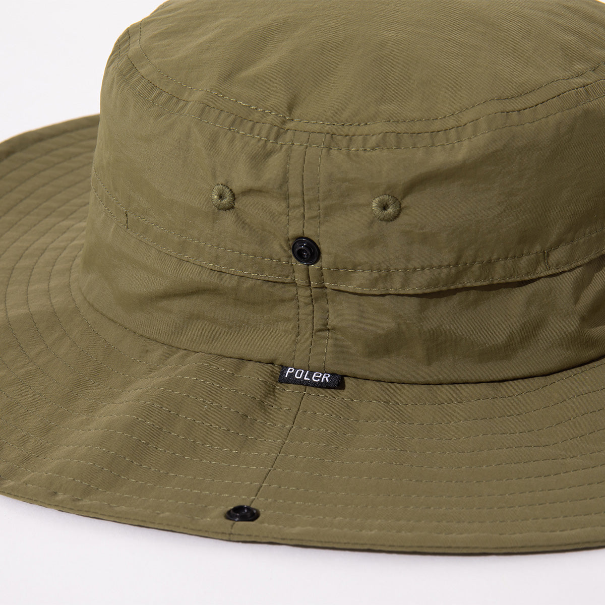 WIDE BRIM DRAW CORD SAFARI HAT