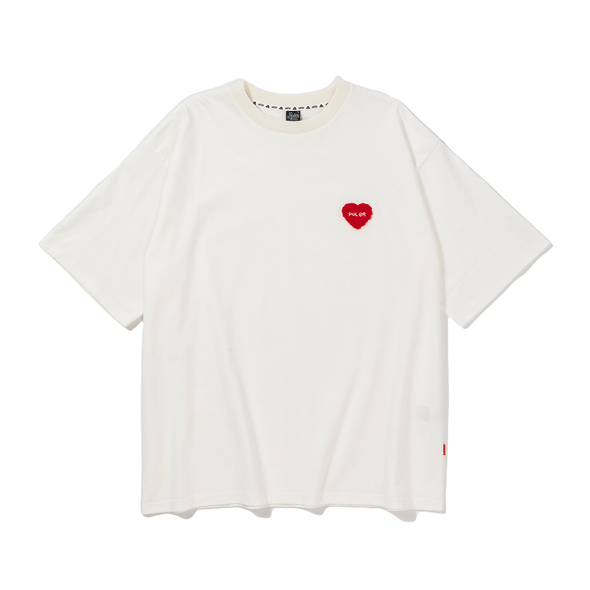 PRM WASH FURRY HEART CHENILLE EMB TEE