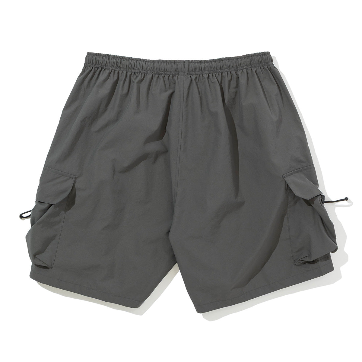SHIRRING NYLON WIDE CARGO SHORTS