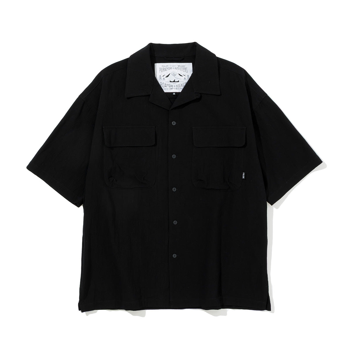 HEMP RELAX OPEN COLLAR SHIRT