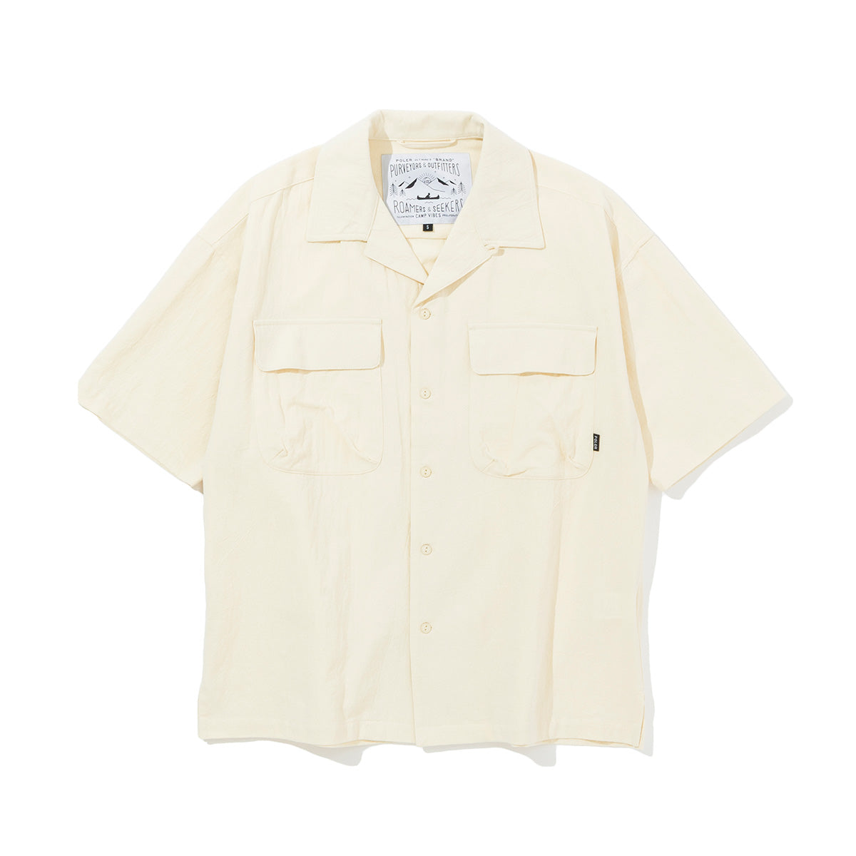 HEMP RELAX OPEN COLLAR SHIRT