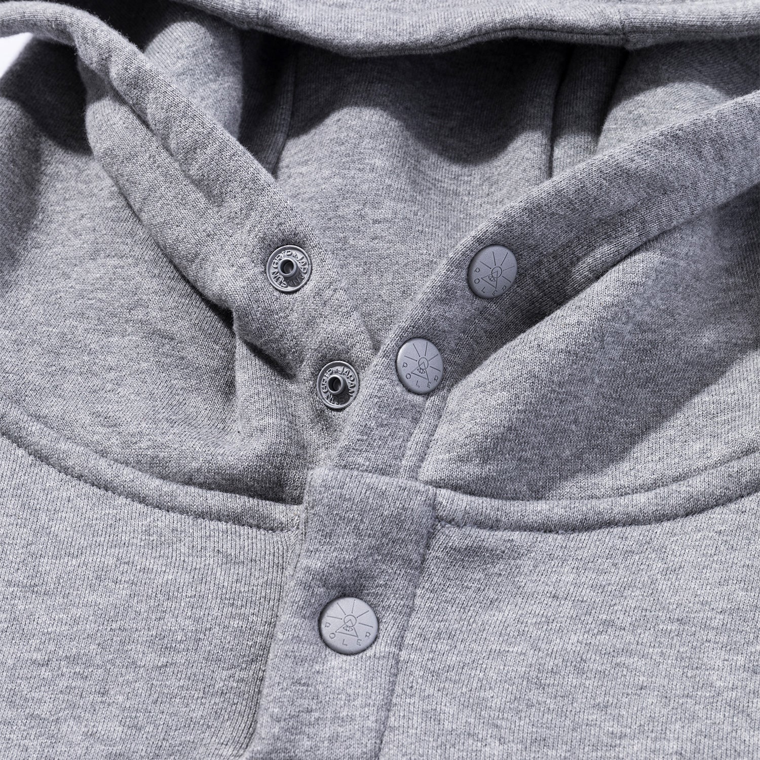 DOUBLE-FACE SNAP HOODIE