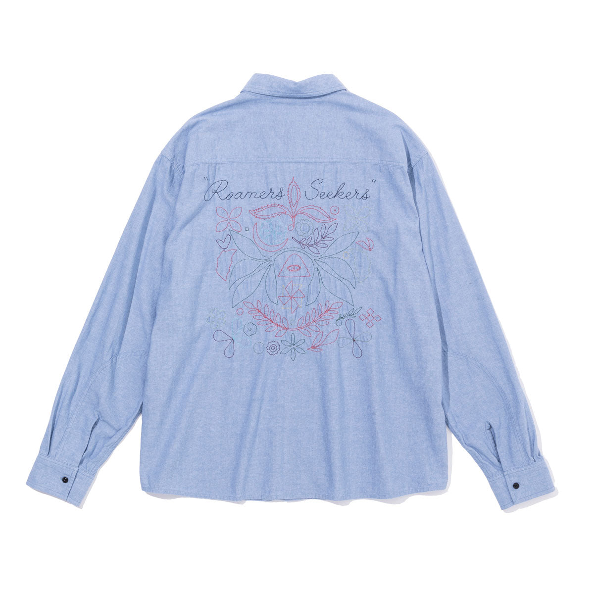 EMB CHAMBRAY L/S RELAX FIT SHIRT