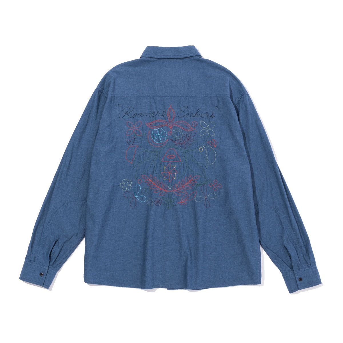 EMB CHAMBRAY L/S RELAX FIT SHIRT