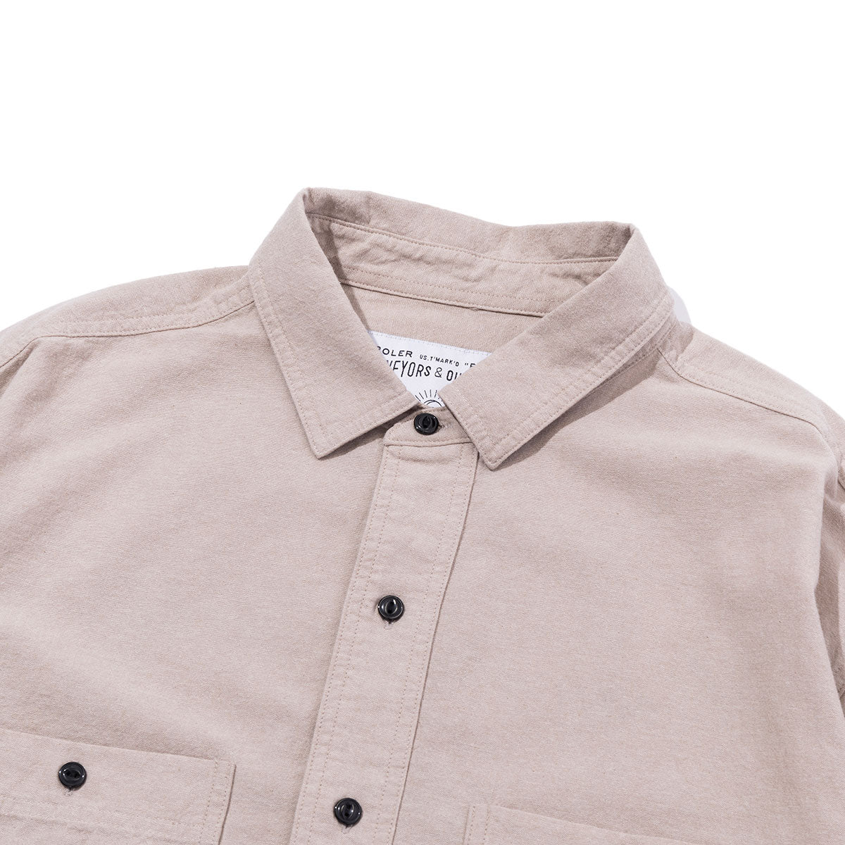 EMB CHAMBRAY L/S RELAX FIT SHIRT