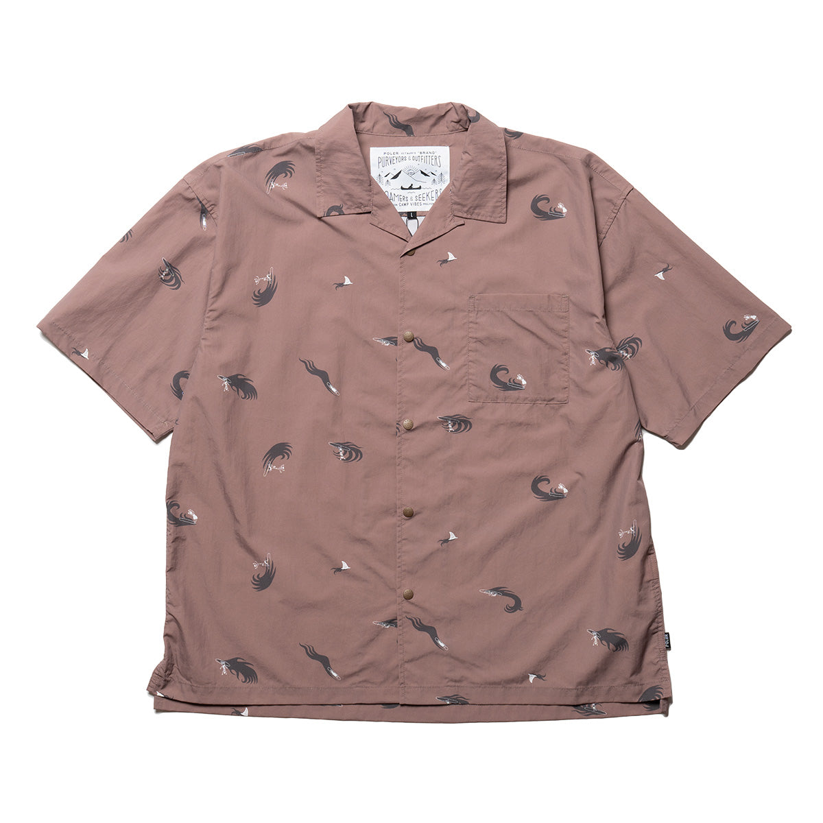 SHIRRING NYLON SHIRT