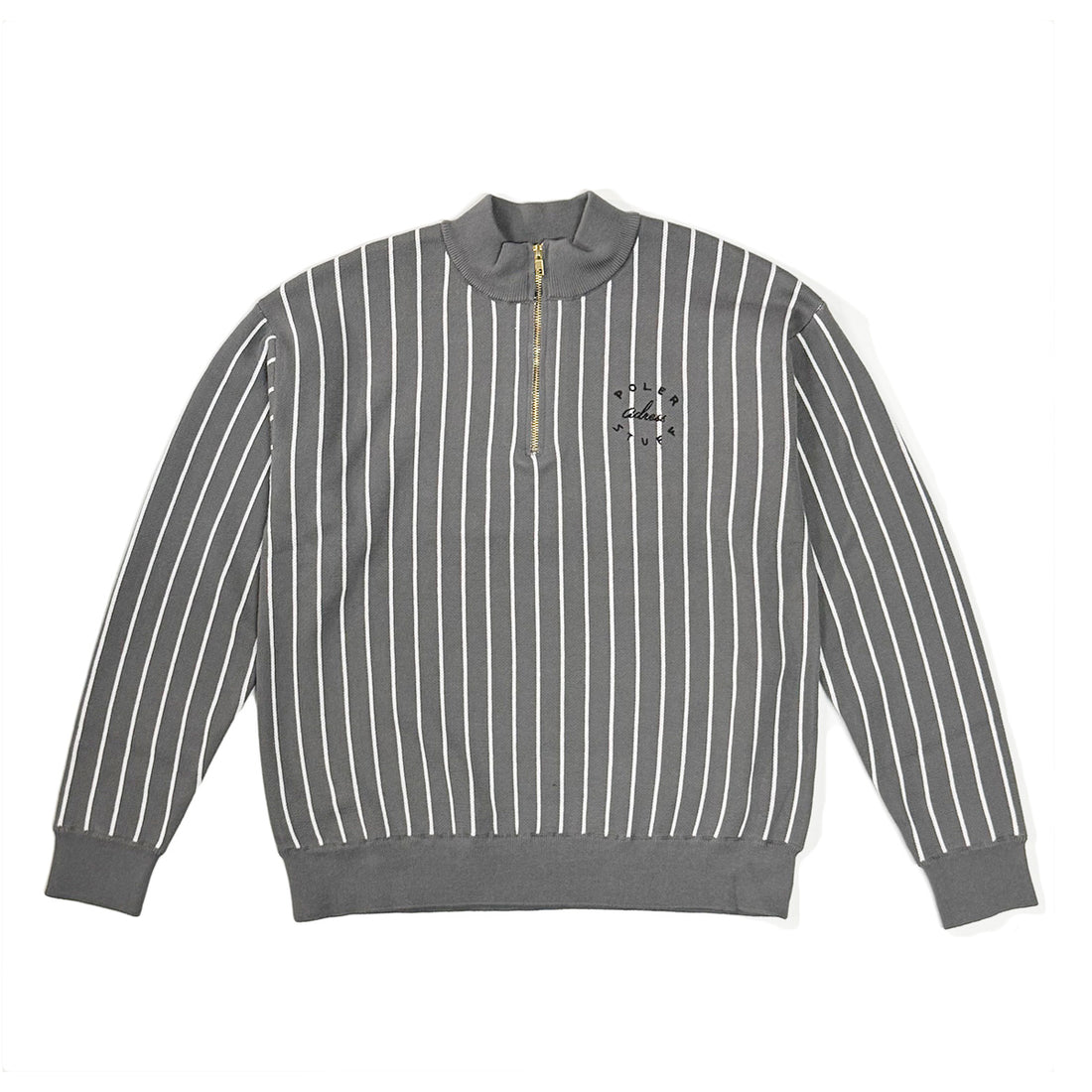 HALF ZIP MOCK NECK L/S