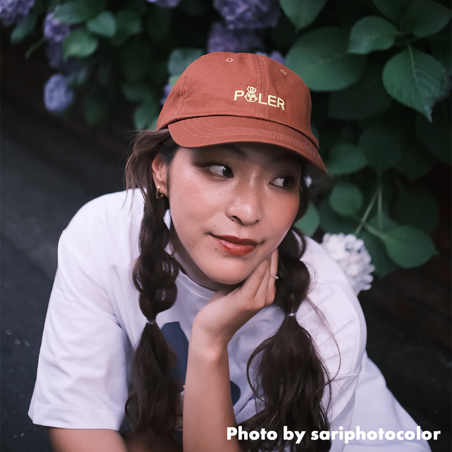 PL × MAIKO COTTON EMB CAP