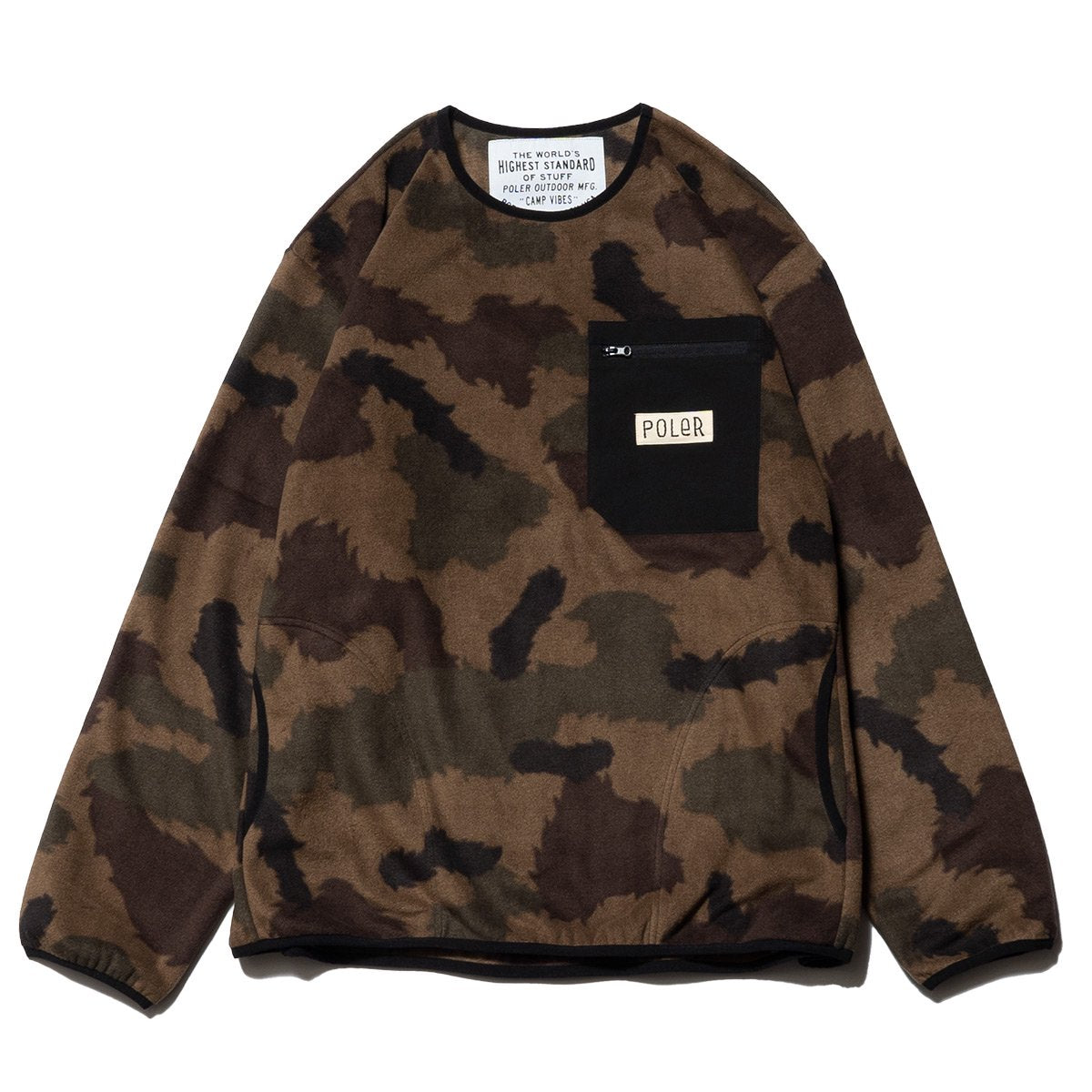 CAMO FLEECE CREW