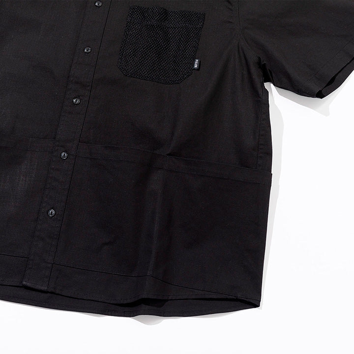 STRECH MULTI POCKET S/S RELAX FIT SHIRT