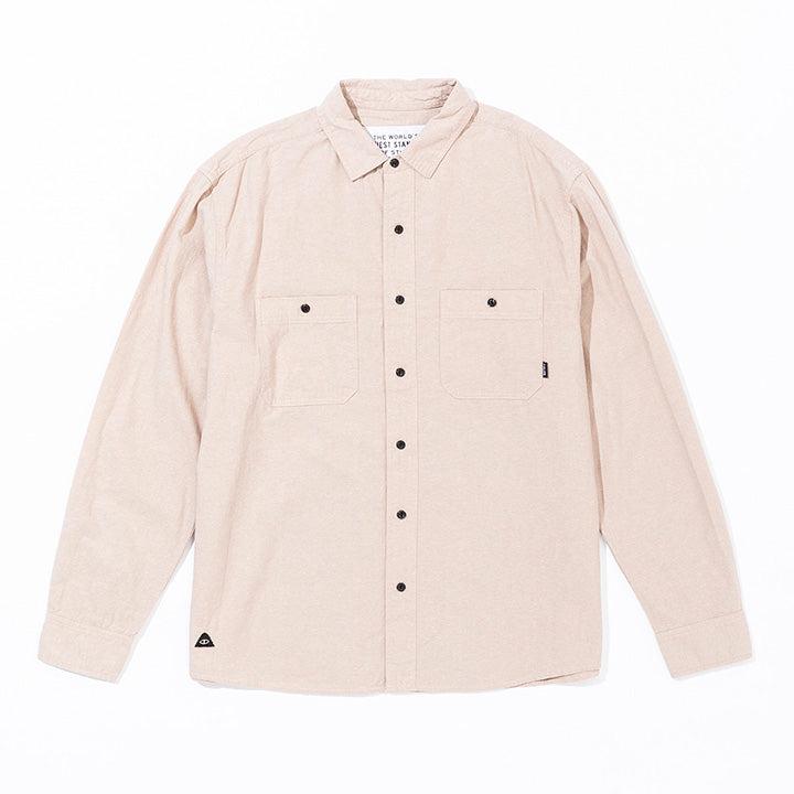EMB CHAMBRAY L/S RELAX FIT SHIRT