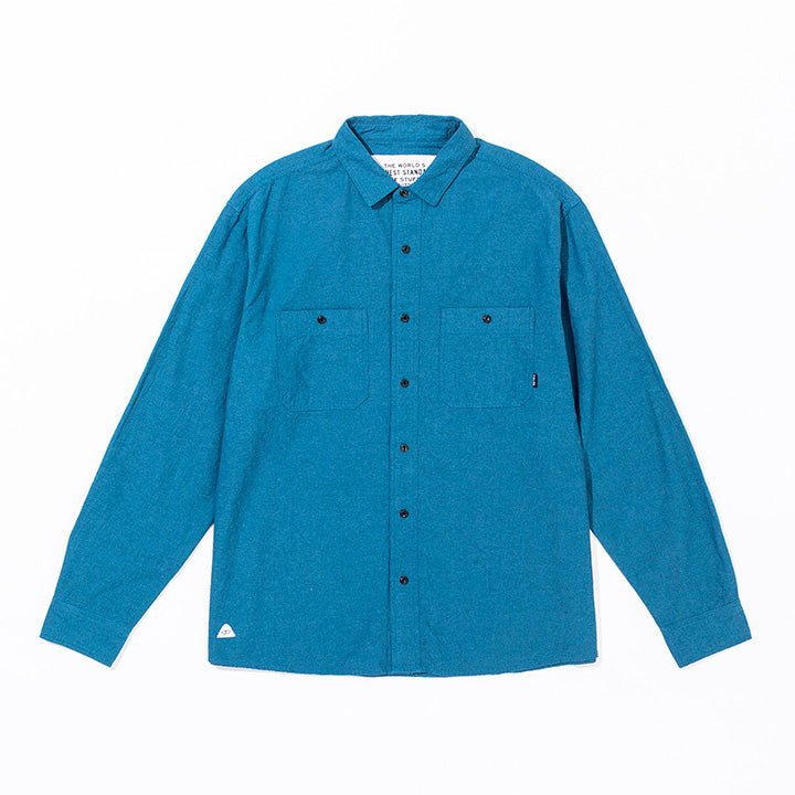 EMB CHAMBRAY L/S RELAX FIT SHIRT