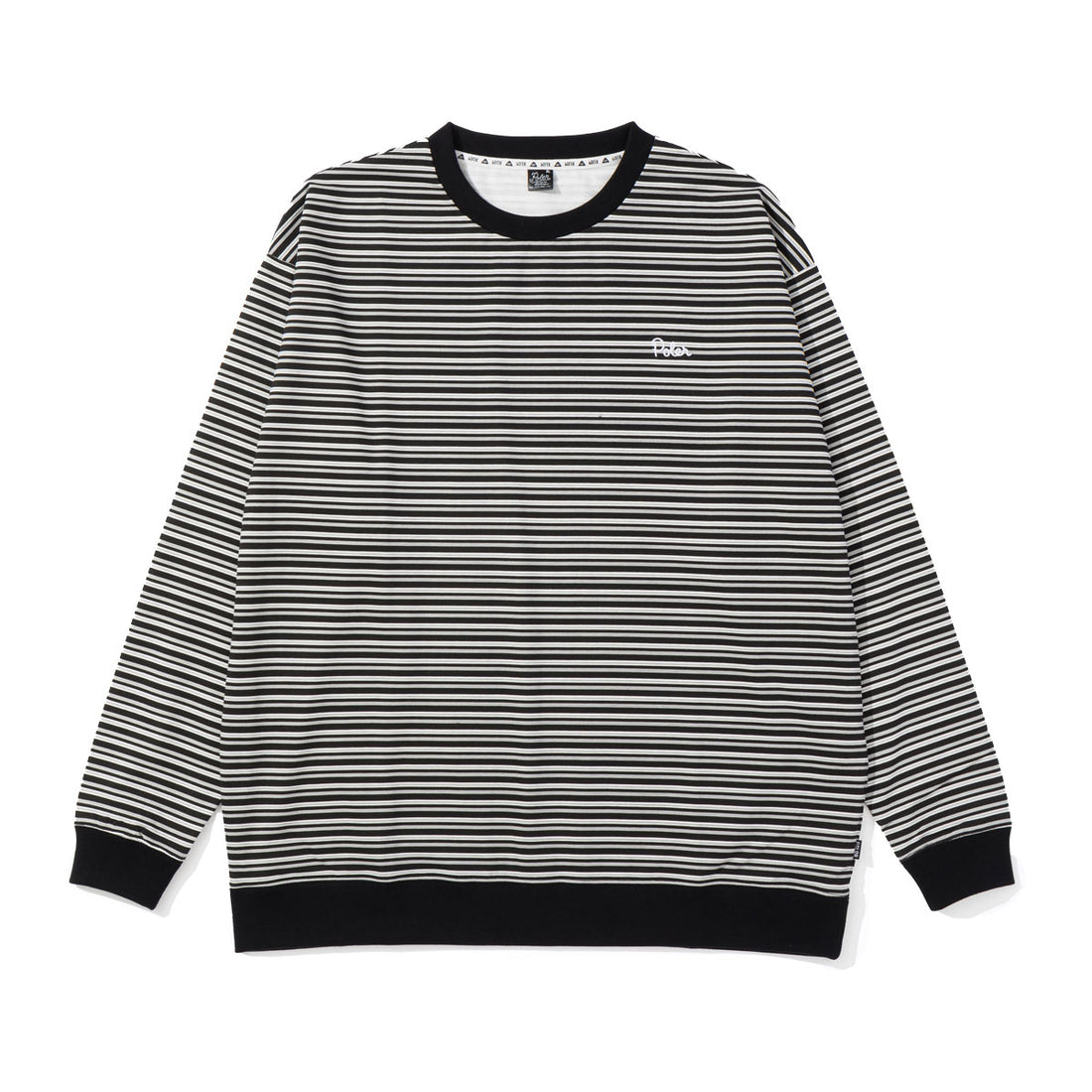 STRIPED LIGHTWT CREW