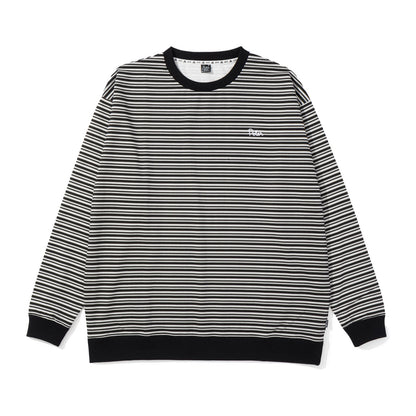 STRIPED LIGHTWT CREW