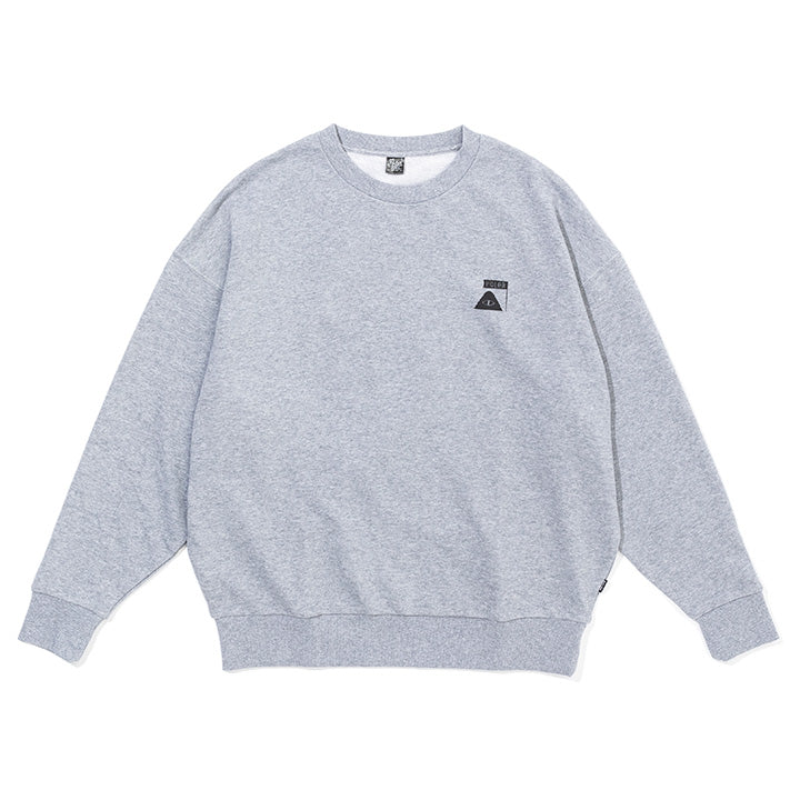 Palace P-3 Chenille Crew Grey Marl