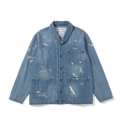 SHAWL COLLAR DENIM JACKET
