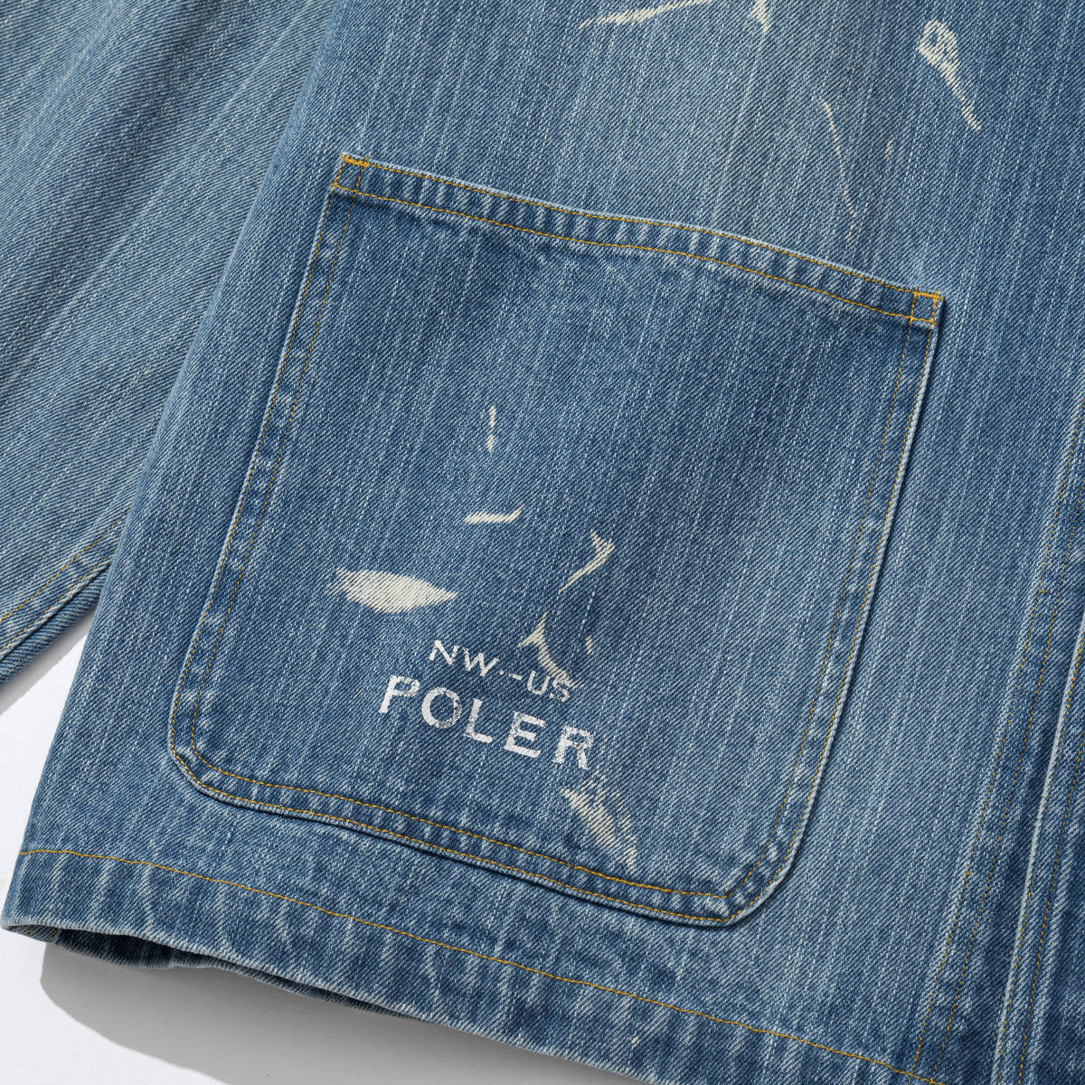 SHAWL COLLAR DENIM JACKET