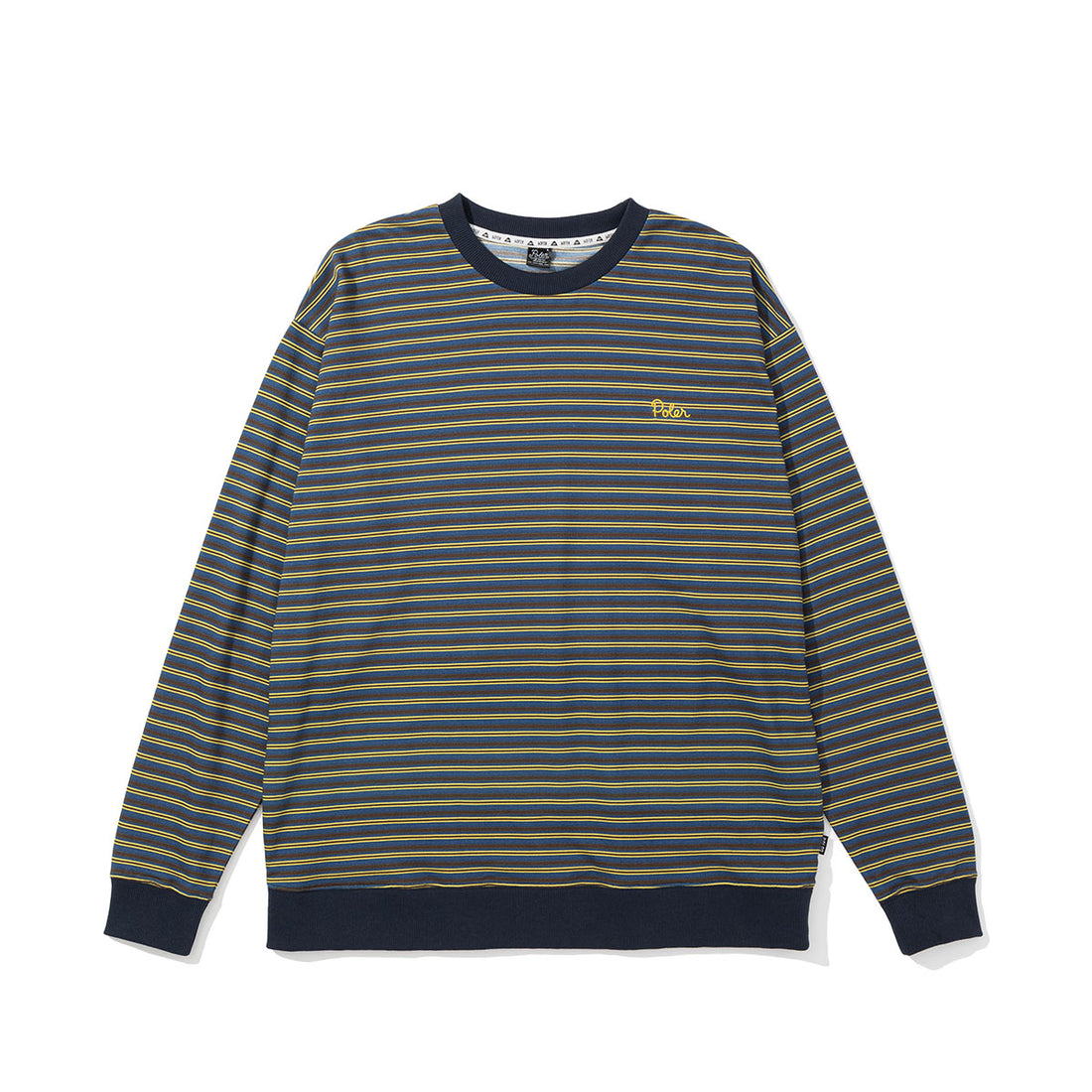STRIPED LIGHTWT CREW