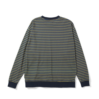 STRIPED LIGHTWT CREW