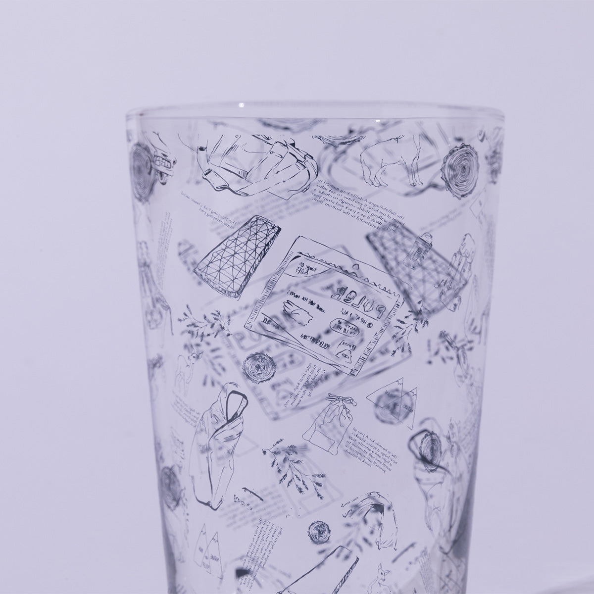 8oz GLASS TUMBLER