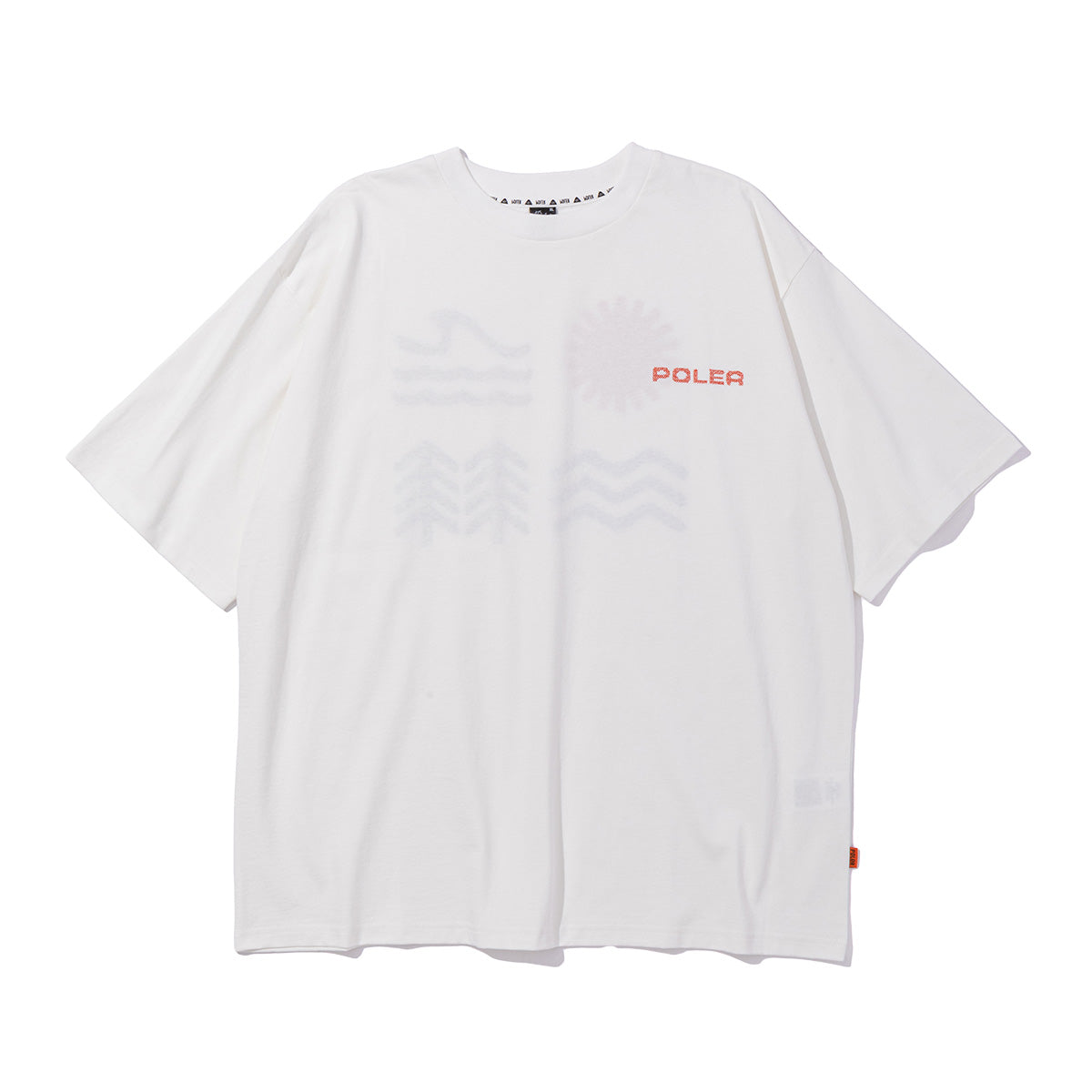 PRM CLOTH STITCH EMB TEE