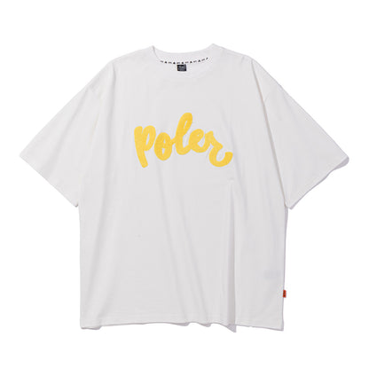 PRM POLER CHENILLE EMB TEE