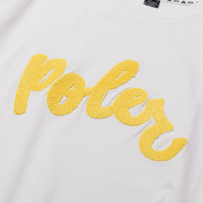 PRM POLER CHENILLE EMB TEE