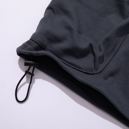 OUTSIDE POCKET FURRY TEE
