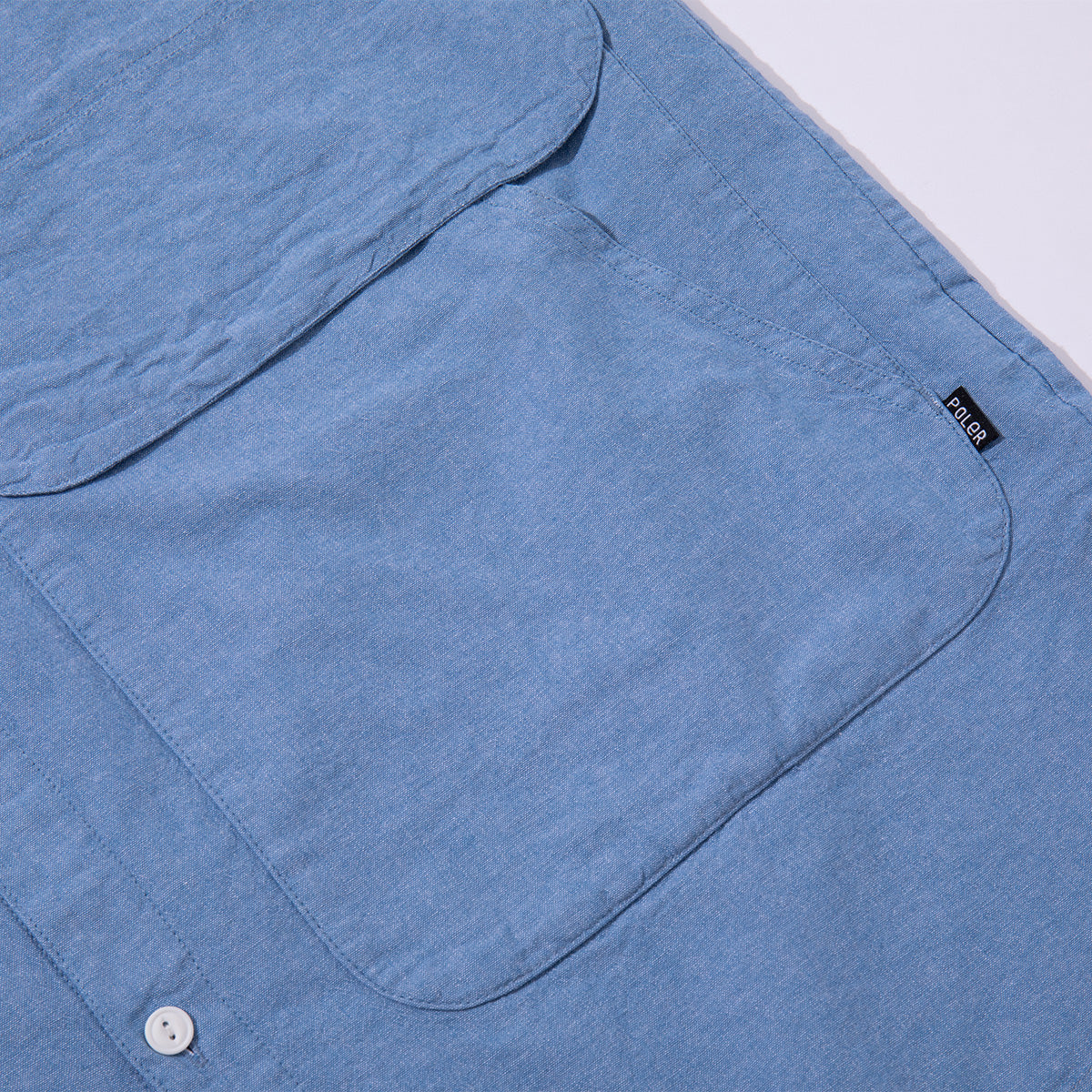 EMB POCKET CHAMBRAY S/S SHIRTS