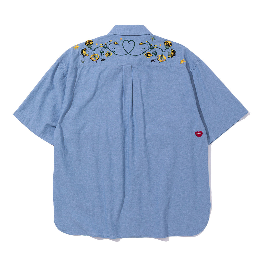 EMB POCKET CHAMBRAY S/S SHIRTS