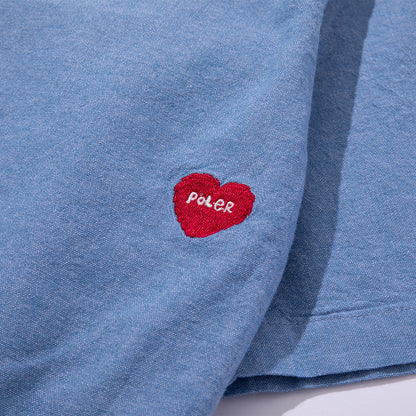EMB POCKET CHAMBRAY S/S SHIRTS