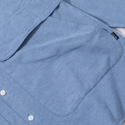 EMB POCKET CHAMBRAY L/S SHIRTS