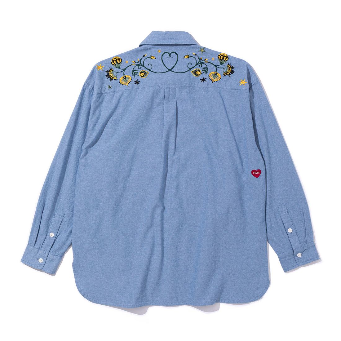 EMB POCKET CHAMBRAY L/S SHIRTS