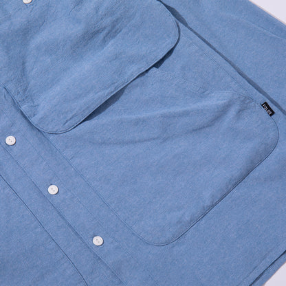 EMB POCKET CHAMBRAY L/S SHIRTS