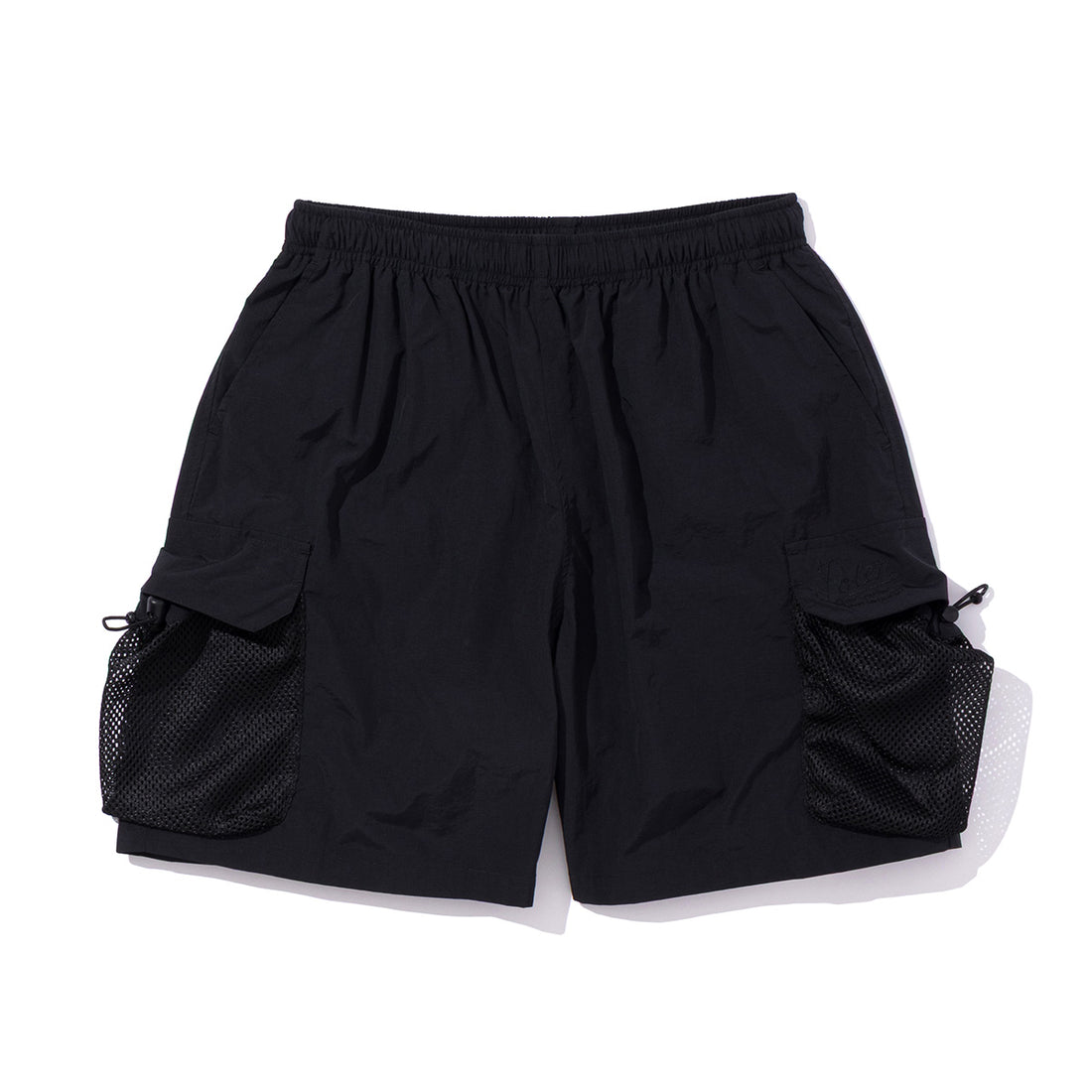 SHIRRING NYLON PARACHUTE SHORTS