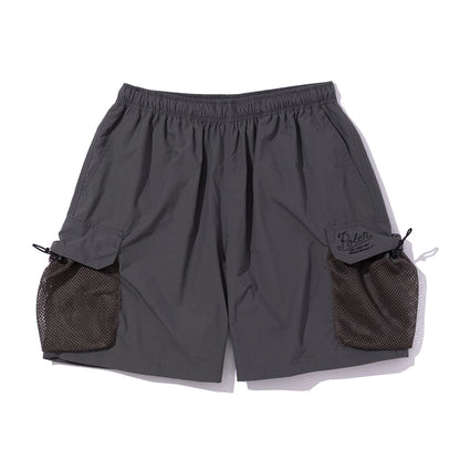 SHIRRING NYLON PARACHUTE SHORTS