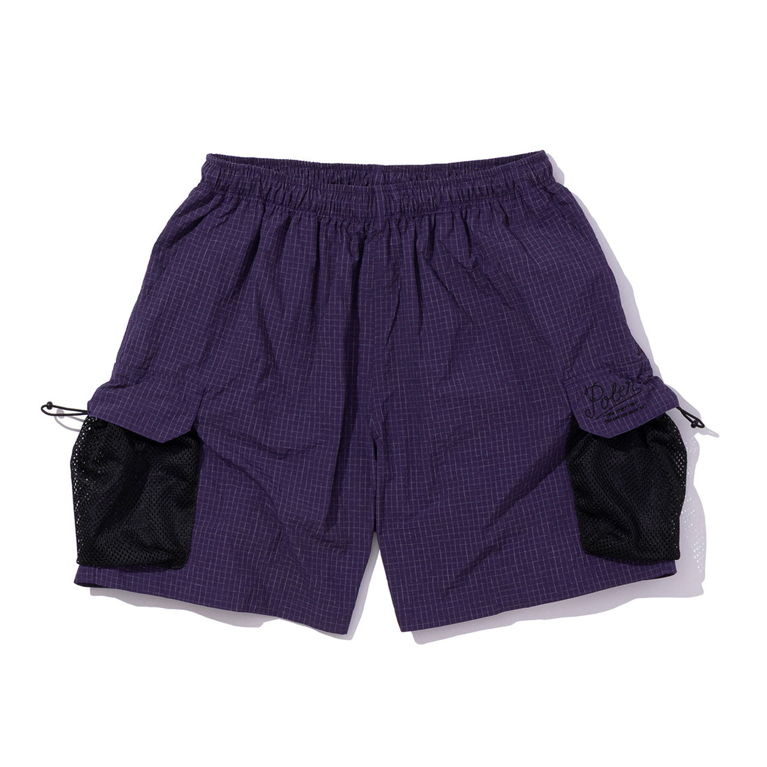 SHIRRING NYLON PARACHUTE SHORTS