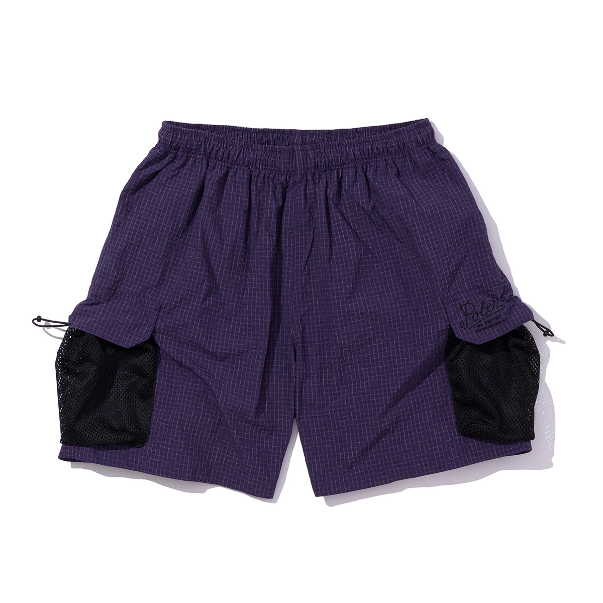 SHIRRING NYLON PARACHUTE SHORTS