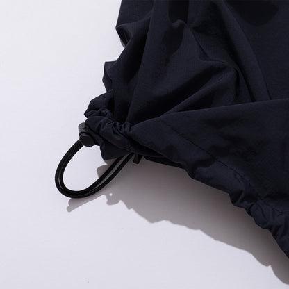 SHIRRING NYLON PARACHUTE PANTS