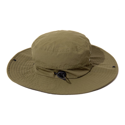 WIDE BRIM DRAW CORD SAFARI HAT