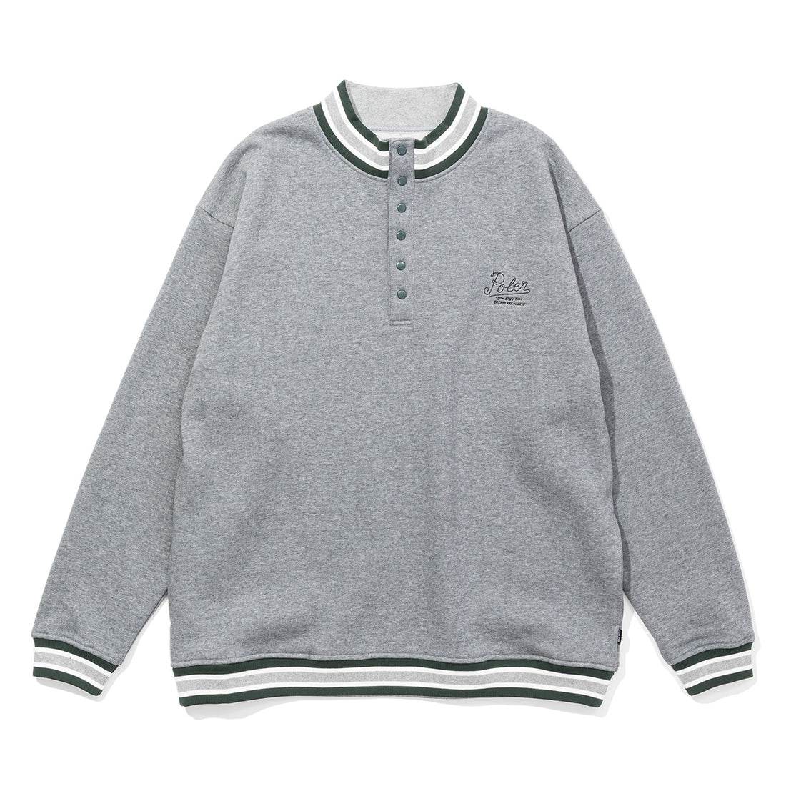 RIB SNAP SWEAT