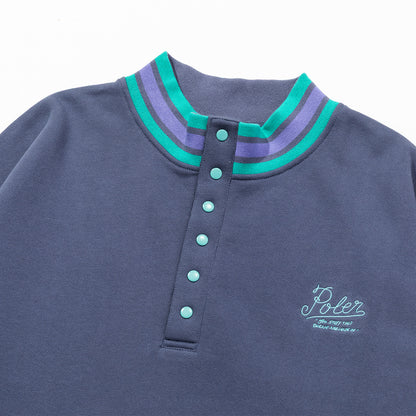 RIB SNAP SWEAT