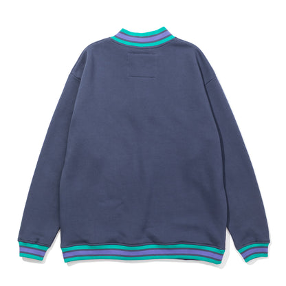 RIB SNAP SWEAT