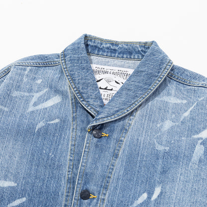 SHAWL COLLAR DENIM JACKET