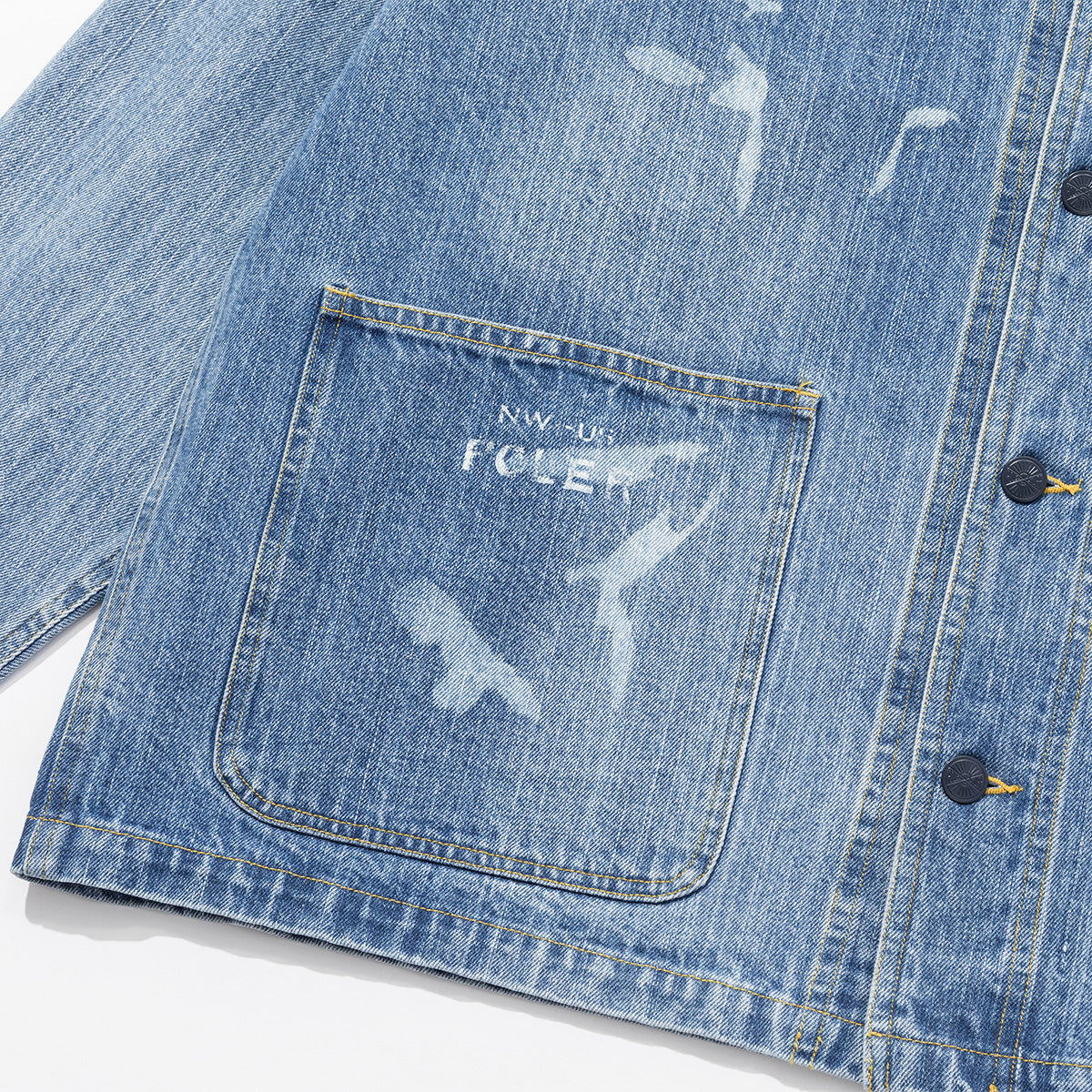 SHAWL COLLAR DENIM JACKET