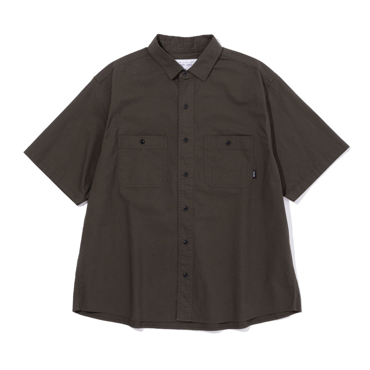 WASHED STRETCH S/S RELAX FIT SHIRT