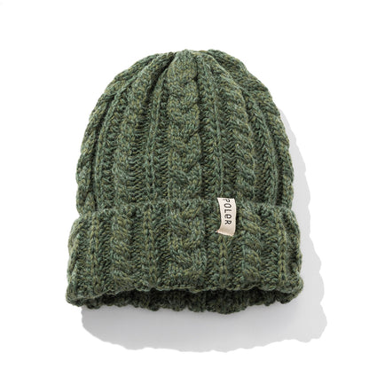 CABLE KNIT BEANIE