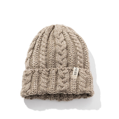 CABLE KNIT BEANIE