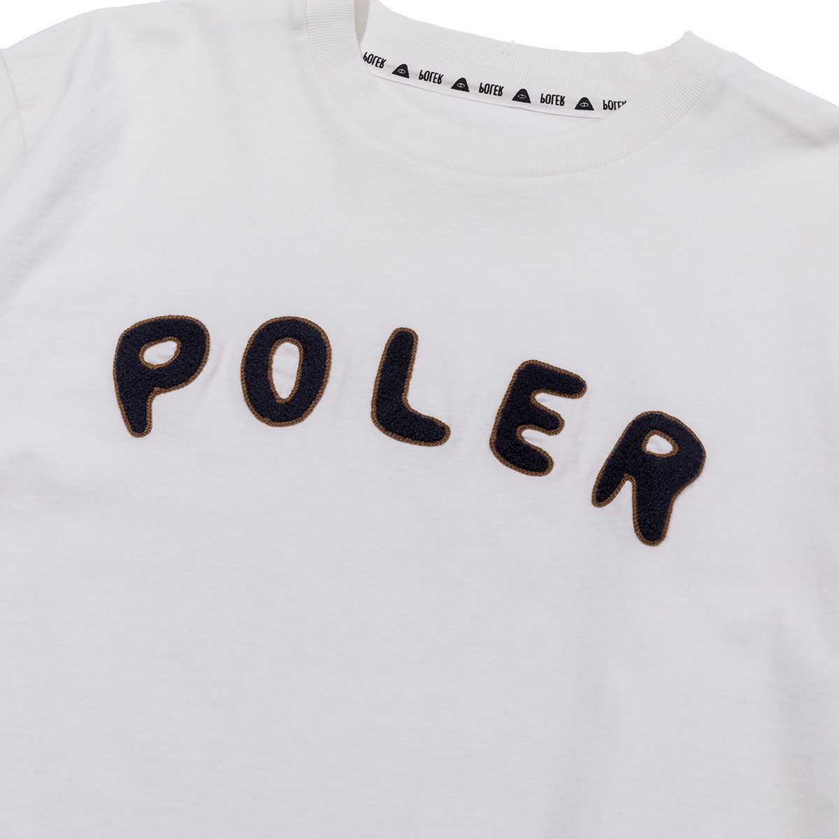 PRM WASH POLER CHENILLE EMB TEE